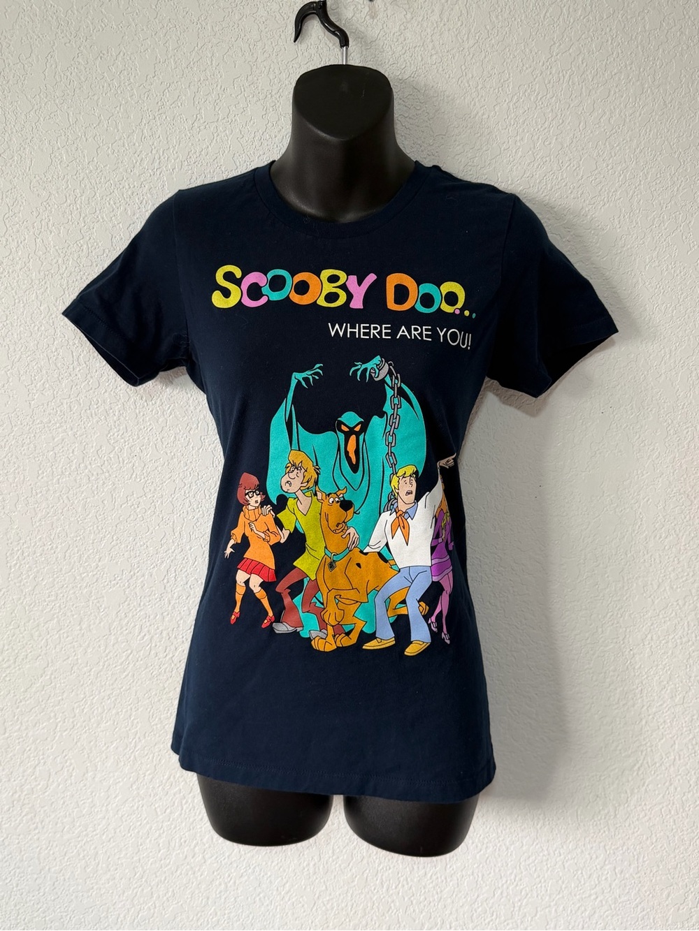 Scooby Doo Navy Graphic Women's Tee - Scooby Doo Where Are You!